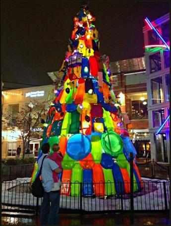Playtime Jubilee Holiday Tree Made All of Toys by Karl Unnasch