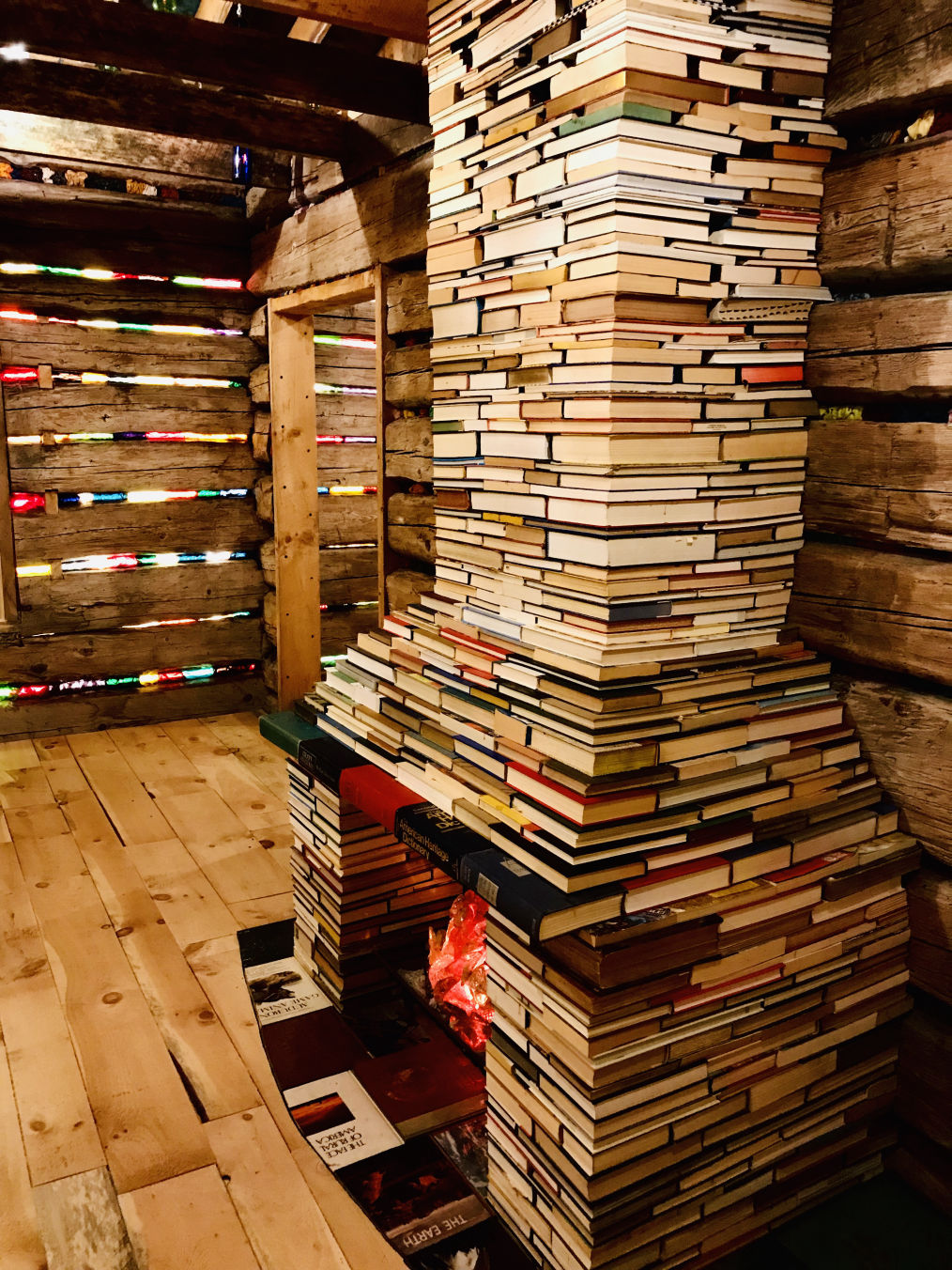 Fireplace of Books in Slumgullion