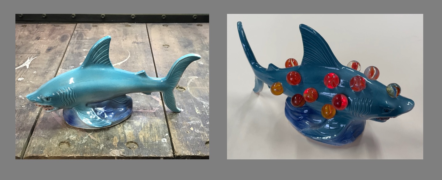 Bubble Shark - before and after
