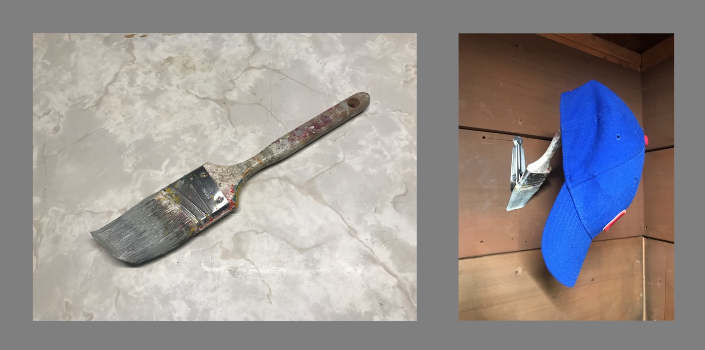 Frozen Paint Brush - before and after